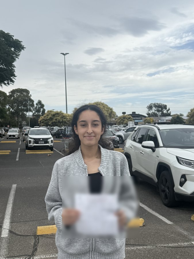 Tatianne with her Certificate of Competency